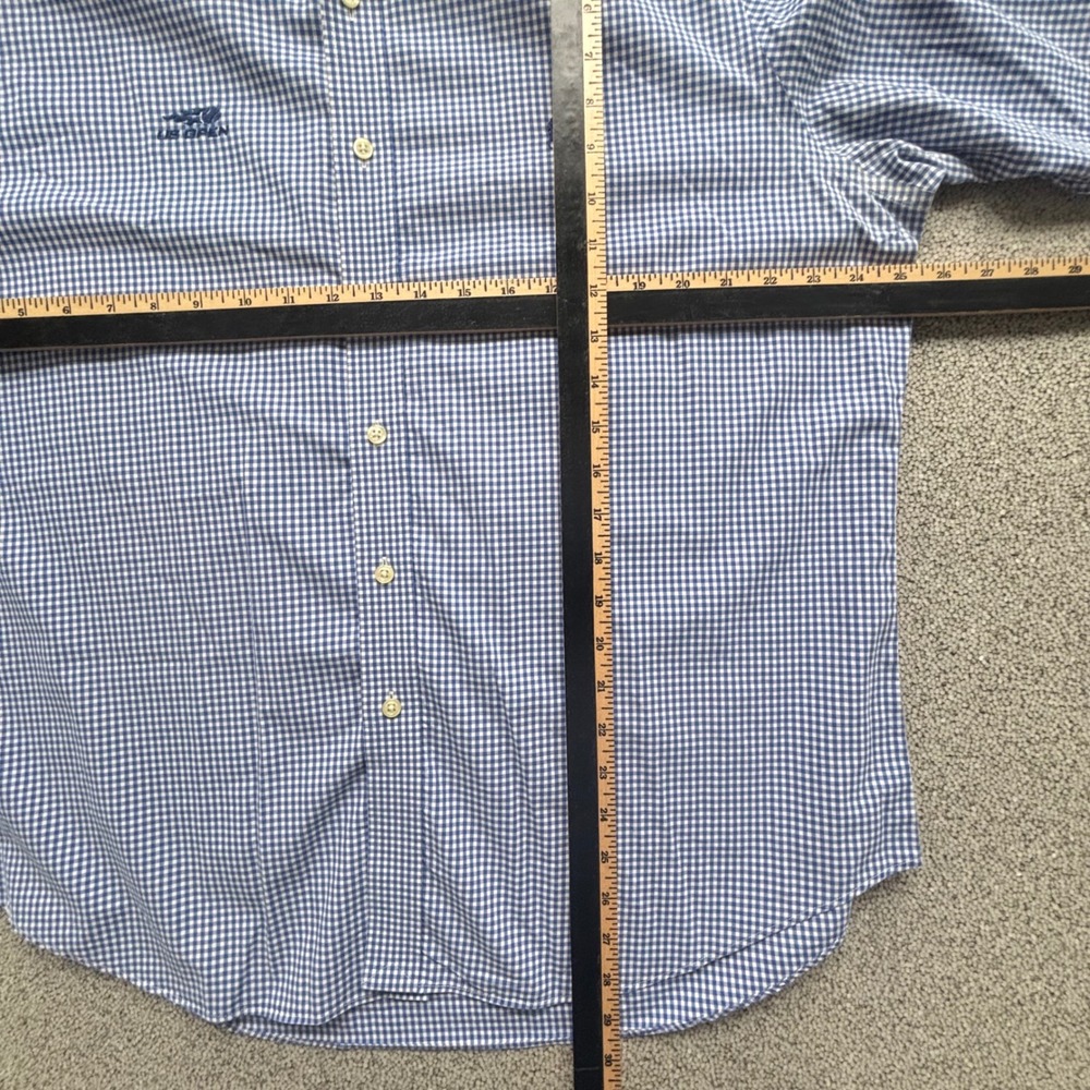 Polo Ralph Lauren Button Down Mens XL Blue Gingham US Open Tennis Preppy Pony - Picture 5 of 8
